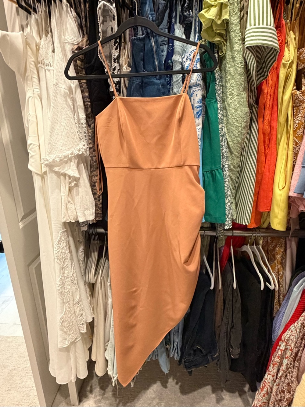 Gianni Bini Sleeveless Midi Dress in Camel